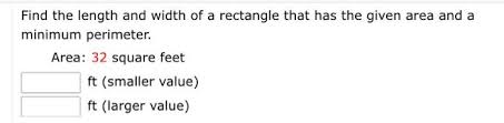 Solved Find The Length And Width Of A Rectangle That Has Chegg Com Feet) is a common length unit used in imperial system and the current us customary unit system.