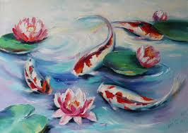 Use them in commercial designs under lifetime, perpetual & worldwide rights. Koi Fish Painting Japanese Carp Wall Art Pond Fish Oil Painting Fish Home Decor Feng Shui Painting Housewarming Gift L Lucky Art Fish Painting Watercolor Fish
