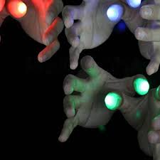 Flash Light Finger Cot Easyfashion Light Up Thumbs Magic Props Alexnld Com