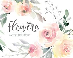 Watercolor Floral Clipart Wedding Free Commercial Use Pink Light Watercolour Flowers Bouquets Seamless Pattern Digital Download Clip Art Png Floral Watercolor Watercolor Flowers Flower Clipart