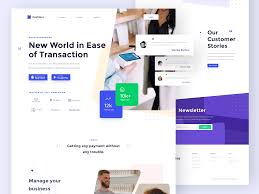 Be Save With Cashless Landing Page Business Website Design Web Layout Design Landing Page