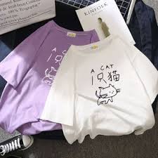 Dreamelon Cat Print Short Sleeve T Shirt Yesstyle Printed Shorts Sleeves Shirts
