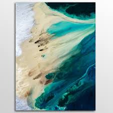 Check out this fantastic collection of abstract ocean wallpapers, with 27 abstract ocean background images for your desktop, phone or tablet. Modern Abstract Sea And Beach Wall Art Pictures Painting Wall Art For Living Room Home Decor No Frame Nordic Wall Decor