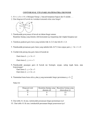 Tutorial uas matematika ekonomi 2017 play | download. Contoh Soal Uts Matematika Ekonomi Me