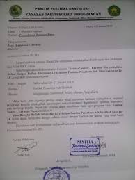 Biasanya surat permohonan dibuat dengan dasar kebutuhan yang tidak bisa selesai dengan sendiri namun perlu bantuan orang lain atau instansi lain untuk. Contoh Surat Permintaan Permohonan Bantuan Dana Proposal Untuk Haflah Dan Lomba Ponpes Madrasah