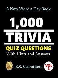 It was first spoken in early medieval england before it became a worldwide phenomenon. 1 000 Trivia Quiz Questons With Hints And Answers 1 000 Trivia Quiz Questions Book 2 English Edition Ebook Carruthers Elliot Amazon Com Mx Tienda Kindle