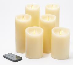 Luminara 6 Piece Assorted Pillar Decorator Set With Remote Qvc Com In 2020 Flameless Candles With Remote Luminara Luminara Flameless Candles