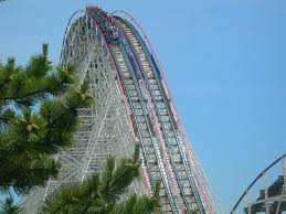 Six flags great adventure is 57 miles from the resort and about an 1 hour and 8 minute drive. American Eagle Roller Coaster Wikipedia