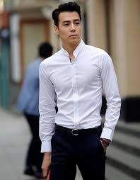 Latest Trend Men Long Sleeve Shirt Men S Business Casual Fashion Cultivate One S Business Casual Manner Manner Hemden
