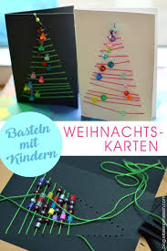 Grafische Weihnachtskarten Advents Basteln Mit Schulkindern Kerstmis Knutselen Kerst Knutselen Kerst Kaarten