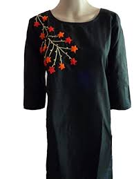 Beautiful hand embroidery neck design on churidar/kurti/blouse malayalam video | hand embroidery flower and beads work on churidar/kurti/blouse. Handmade Embroidery Designs For Kurtis Cheap Frills Jewellery