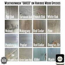 The oak cabinet shown here will receive a red chestnut stain that darkens the another option is to simply enhance the natural color of the wood by skipping the stain and just applying a clear finish. Weatherwash Water Based Interior Stain Quart In The Interior Stains Department At Lowes Com Weathered Oak Stain Staining Wood Grey Stained Wood