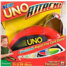 Uno Attack Rapid Fire Card Game For 2 10 Players Ages 7y Walmart Com Card Games Electronic Cards Games