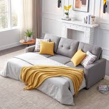 Sofa cumbed design living room sofa design living room furniture arrangement couch furniture living room designs furniture design l shaped sofa designs sofa set designs corner sofa bed with storage. Piscis 82 Sectional Sofa Bed Sleeper Sofa With Pull Out Bed 3 Seat Sectional Sofa Couch L Shape Sofa Couch With Reversible Storage Chaise For Living Room Walmart Com Walmart Com