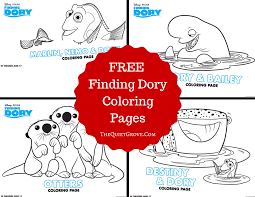 From parents.com parents may receive compensation when you click through and purchase from links contained on this website. Finding Dory Coloring Pages The Quiet Grove
