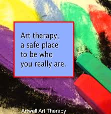 Art Therapy A Safe Place To Be Who You Really Are Art Therapy Art Therapist Therapy Quotes