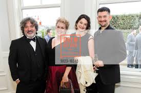 Andrew Johnstone with Jeri Johnstone, Madison Huang and Spencer Huang