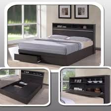 Bed with headboard mel appel dollhouse furniture 1994 shelves mantle plastic. Bed Frame With Storage Headboard Shelves Bed With Compartments Bedframe Space Saver Shopee Philippines