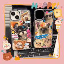 送料無料 鏡面 かわいい子犬 ギャル風 可愛い猫 ミラーケース かわいい 女の子 カップル用ケース 韓国 風 おしゃれ オシャレ ミニチュア  スマホケース 携帯カバー アイフォーンケース iphone case おしゃれ オシャレ 12 13 14 promax pro - 【LIS  ギフトモール店 ...