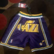 This product is made with 100% recycled polyester fibers. Utah Jazz Just Don Shorts 25 On Sidelineswap
