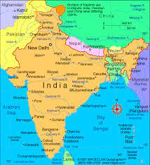 The india level shape files have been sourced from: Map Of India Atlas Infoplease Com