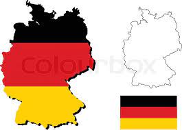 This clipart image is transparent backgroud and png format. Vector Of Germany Map With German Flag Stock Vector Colourbox