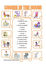 Chores In The House Kindergarten Worksheets Chores Free Kindergarten Worksheets