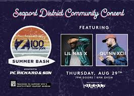 Seaport Districts Community Concert Z100 Summer Bash Ft