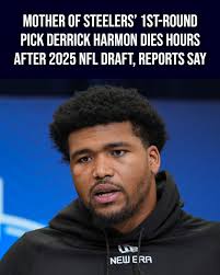 The mother of Pittsburgh Steelers' first-round pick Derrick Harmon died  hours after he was drafted in the NFL, according to multiple reports. In a  news conference after his selection, he told reporters