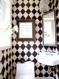 Black And White Tile Powder Room Decorating In Black And White White Bathroom Tiles Powder Room Small Room Inspiration
