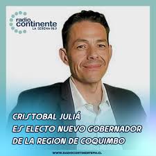 La Región de Coquimbo ya tiene nuevo gobernador electo, se trata de  Cristobal Juliá de la Vega @cjuliav