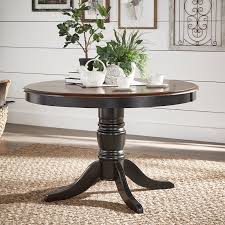 Weston Home Two Tone 48 In Round Dining Table Round Dining Room Table Round Dining Room Dining Table