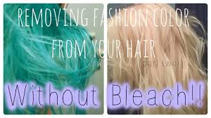 Many people claim they've managed to lighten up their own zingy hues by. How To Safely Remove Fashion Color Without Bleach Hair Dye Removal Color Stripping Hair Hair Color Remover