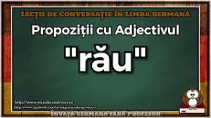 Din colț) prosoapele de la hotel sunt pufoase. PropoziÈ›ii Cu Adjectivul RÄƒu LecÈ›ii De ConversaÈ›ie In Limba GermanÄƒ InvaÈ›Äƒ GermanÄƒ FÄƒrÄƒ Profesor