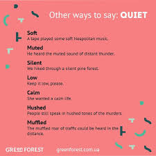 Other Ways To Say Quiet English Language Learning English Words Learn English