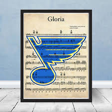 It will also perfectly suits kitchen room. St Louis Blues Logo Play Gloria Stanley Cup Wall Decor Gift Hockey Music Art Ebay