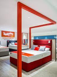 Design Showcase Bensons For Beds Rolls Out Large Store Format Retail Design World Benson For Beds Showroom Design Retail Interior