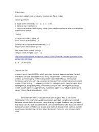 Karya pendek ini dibawa oleh orang india yang tentunya juga diilhami oleh pengaruh kesusastraan hindu. Gurin Dam