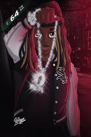 Ｍａｔｃｈｉｎｇ ｐｆｐ ａｎｄ ｒａｎｄｏｍ ｓｔｕｆｆ. King Von Anime Poster Limited Fire