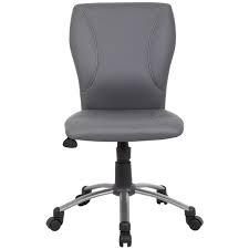 Maybe you would like to learn more about one of these? Boss Office Tiffany Faux Leather Upholstered Office Swivel Chair In Gray B220 Gy