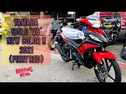 Comes with excellent features to make your ride more solid and ready to conquer everything! Yamaha 135lc V6 V7 New Color 2021 Fiery Red Youtube