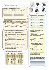 Electronic Devices Vocabulary Worksheet Free Esl Printable Worksheets Made By Teachers Vocabulary Worksheets Computer Lessons Vocabulary