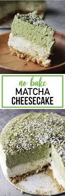 If You Like Creamy Light And Indulgent Cheesecake Look No More This No Bake Matcha Cheesecake Will Satisfy Anyon Matcha Cheesecake Green Tea Cheesecake Food
