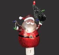 Roman Lights Santa with Christmas Tree Night-Light