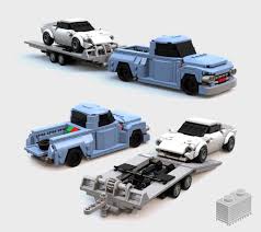 Old Pick Up With Trailer 8 Wide Lego In 2020 Lego Cars Lego Cars Instructions Lego Truck
