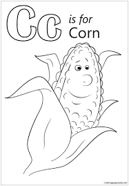 Some corn coloring may be available for free. Letter C Is For Corn Coloring Pages Alphabet Coloring Pages Coloring Pages For Kids And Adults