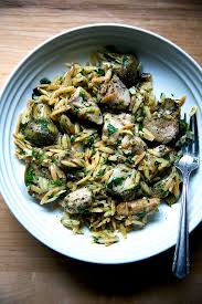 One Pan Lemon Chicken Orzo With Artichokes Alexandra S Kitchen Recipe Healthy Weeknight Meals Lemon Chicken Heart Healthy Recipes