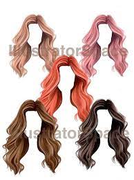 Hair Clip Art Digital Download Hair Set Clipart Custom Hairstyles Hair Clipart Character Hair Fashion Girl Gift 18 Png Images In 2021 Download Hair Hair Setting How To Draw Hair