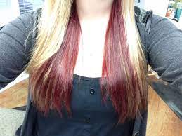 Pin By Kara P On Hair Blonde Hair Red Underneath Long Hair Color Hair Styles