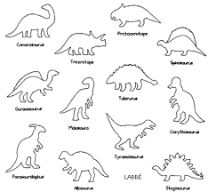 Dinosaurier 12 Schablonen Basteln Dinosaurier Dinosaurier Basteln Schablonen